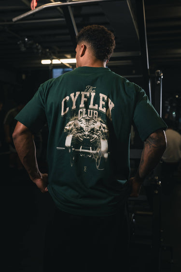 RAGE OVERSIZED GYM T SHIRT - Forest Green