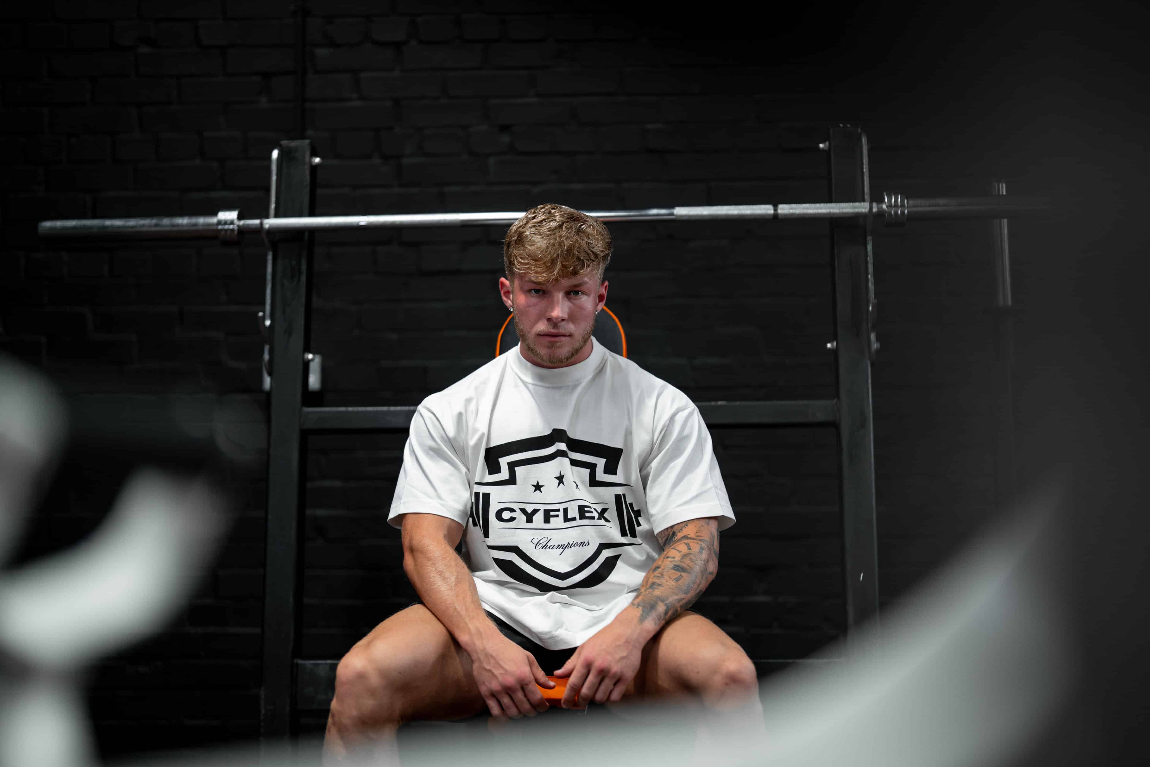 Oversized T shirt gym bodybuilding pump cover mens cotton